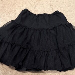 Hanna Andersson Black lace flowy Skirt sz 110 or sz 5T